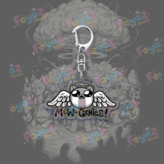 Mewgenics Angelic Cat Keychain