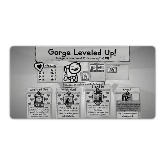 Mewgenics Level Up Desk Mat